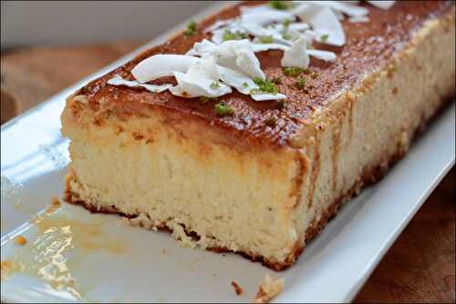 Flan coco citron vert et vanille