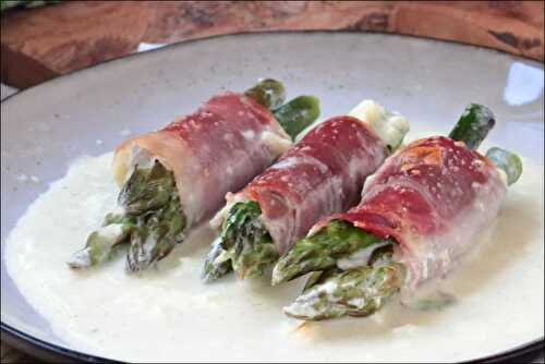 Gratin de pointes d’asperges à la parisienne