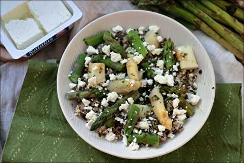 Quinoa aux asperges et à la feta