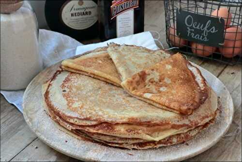 Crêpes moelleuses au Cointreau et Armagnac de Christophe Felder