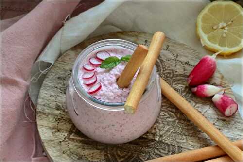 Rillettes de radis roses au chèvre