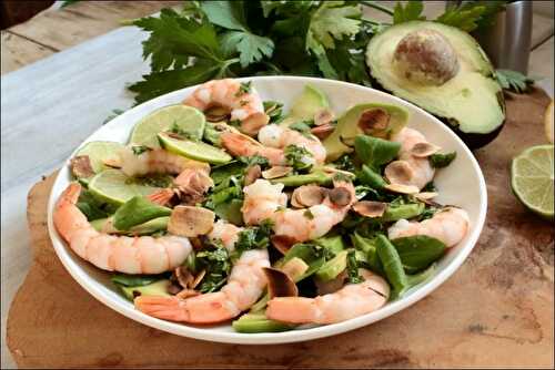 Salade d’avocat et crevettes