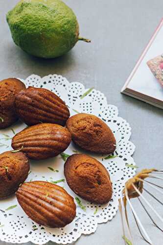 Madeleines Healthy au sucre de coco & citron vert acidulé -