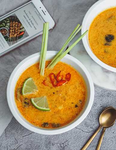 Soupe Tom Yum au lait de coco & citronnelle ( recette Thaïlandaise ) - Healthy is the new cool