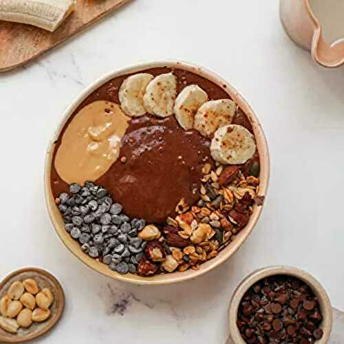 Recette Smoothie Bowl chocolat et banane healthy