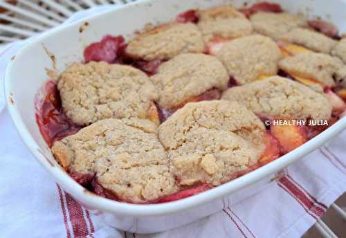 COBBLER AUX PÊCHES #VEGAN