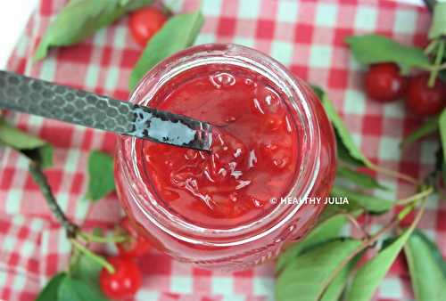 CONFITURE DE GRIOTTES FRAÎCHES #VEGAN