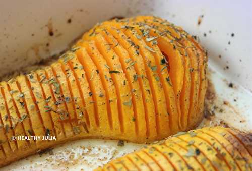 COURGE BUTTERNUT FAÇON HASSELBACK #VEGAN