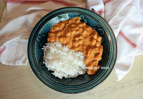 CURRY DE POIS CHICHES, TOMATE ET CACAHUÈTE #VEGAN