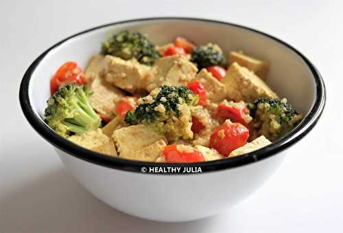 CURRY DE TOFU AU BROCOLI #VEGAN