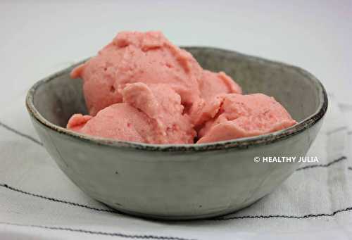 GLACE PÊCHE-FRAISE #VEGAN