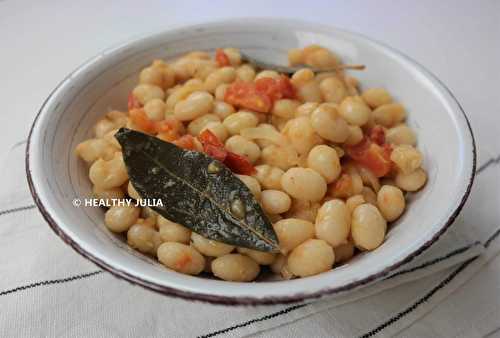 HARICOTS BLANCS À LA TOMATE #VEGAN