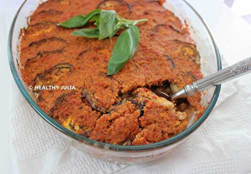 MOUSSAKA VEGAN AUX POIS CHICHES