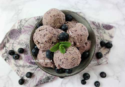 NICE CREAM À LA MYRTILLE #VEGAN