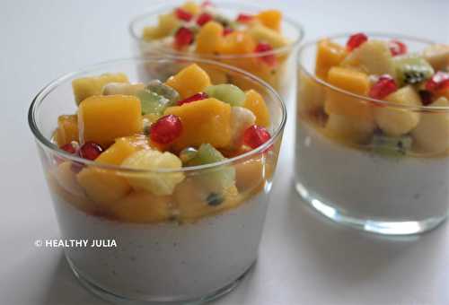 PANNA COTTA AUX FRUITS EXOTIQUES #VEGAN