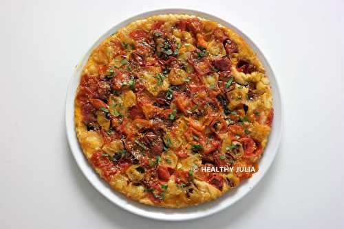 PIZZA TATIN AUX TOMATES CERISES #VEGAN