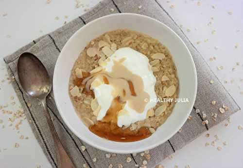 PORRIDGE BOWL À L'AMANDE #VEGAN