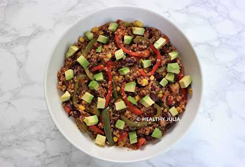 QUINOA AUX POIVRONS À LA TEX-MEX #VEGAN