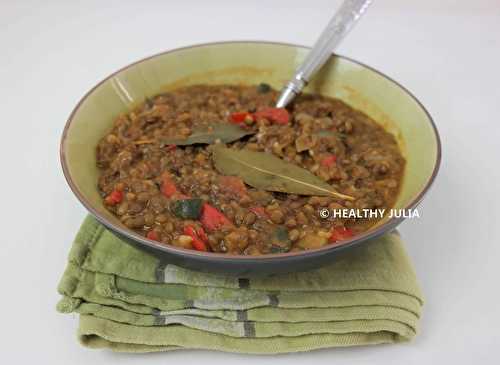 RATATOUILLE AUX LENTILLES #VEGAN