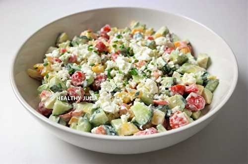 SALADE DE CRUDITÉS À LA FETA