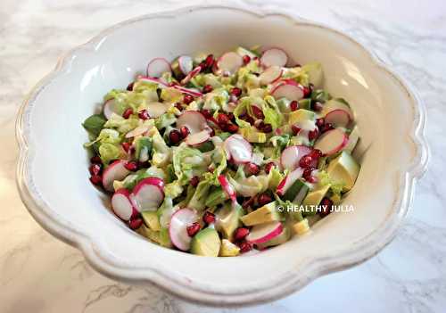 SALADE PRINTANIÈRE, SAUCE À L'AMANDE