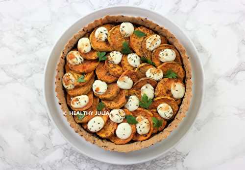 TARTE AU PISTOU ET PATATES DOUCES