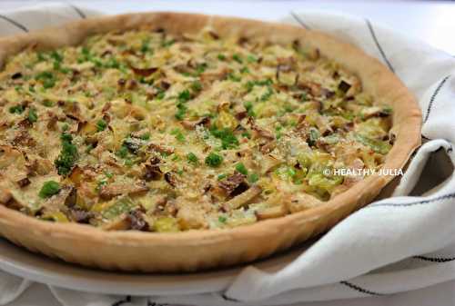 TARTE AUX POIREAUX ET TOFU FUMÉ #VEGAN