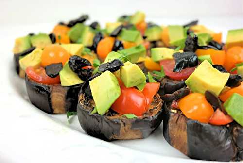 TOASTS D'AUBERGINES AUX LÉGUMES #VEGAN