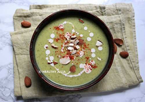 VELOUTÉ DE COURGETTES À L'AMANDE #VEGAN