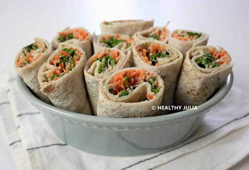 WRAPS AUX CRUDITÉS ET HOUMOUS #VEGAN