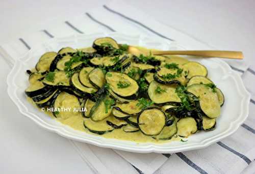 COURGETTES RÔTIES AU LAIT DE COCO #VEGAN