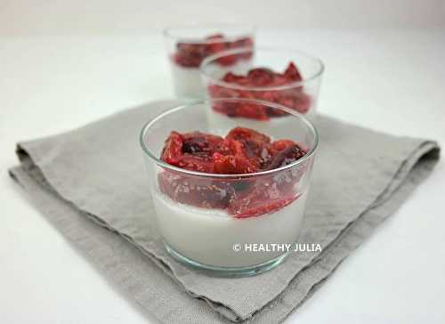 PANNA COTTA AUX FIGUES #VEGAN