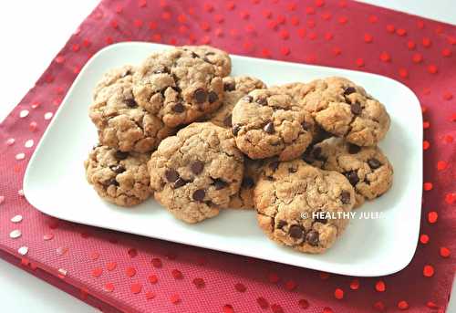 COOKIES À LA PURÉE D'AMANDE ET PÉPITES DE CHOCOLAT #VEGAN