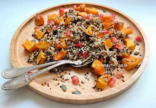 SALADE DE QUINOA, BUTTERNUT ET GRENADE #VEGAN