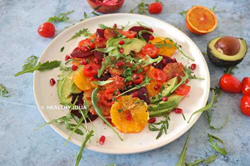 SALADE D'AGRUMES, BETTERAVE ET AVOCAT #VEGAN