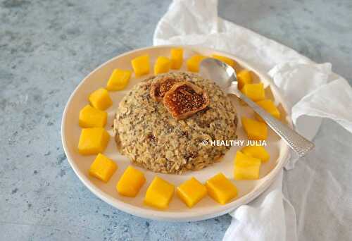 BOWL CAKE AUX FIGUES SÈCHES #VEGAN