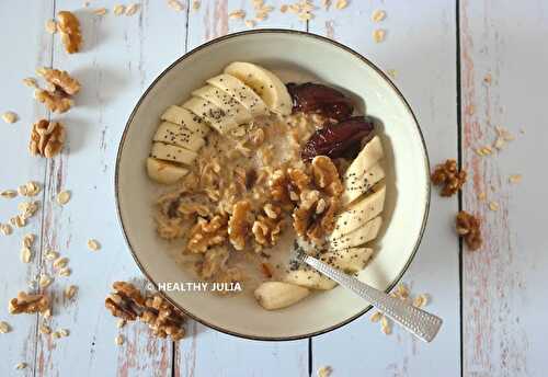 PORRIDGE D'HIVER SANS SUCRE AJOUTÉ #VEGAN