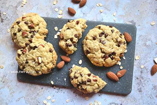 GROS COOKIES AMANDE ET CHOCOLAT #VEGAN