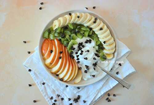 YAOURT FAÇON STRACCIATELLA AUX FRUITS #VEGAN