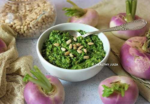 PESTO DE FANES DE NAVETS #VEGAN