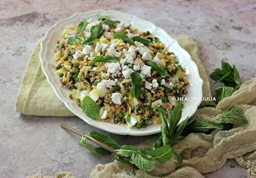 SALADE DE LENTILLES ET QUINOA À LA GRECQUE #VEGAN