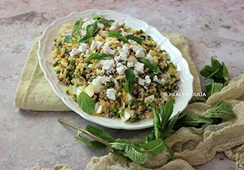 SALADE DE LENTILLES ET QUINOA À LA GRECQUE #VEGAN