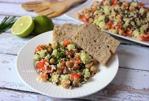 SALADE DE LÉGUMINEUSES AUX LÉGUMES #VEGAN