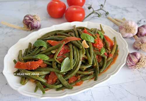 HARICOTS VERTS À LA PROVENÇALE #VEGAN