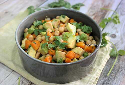 SALADE DE CAROTTES ET POIS CHICHES À LA MAROCAINE #VEGAN