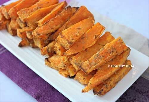 FRITES DE PATATES DOUCES CROUSTILLANTES #VEGAN