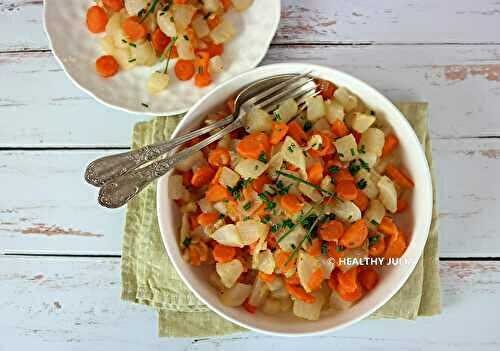 POÊLEE DE NAVETS ET CAROTTES CARAMÉLISÉS #VEGAN