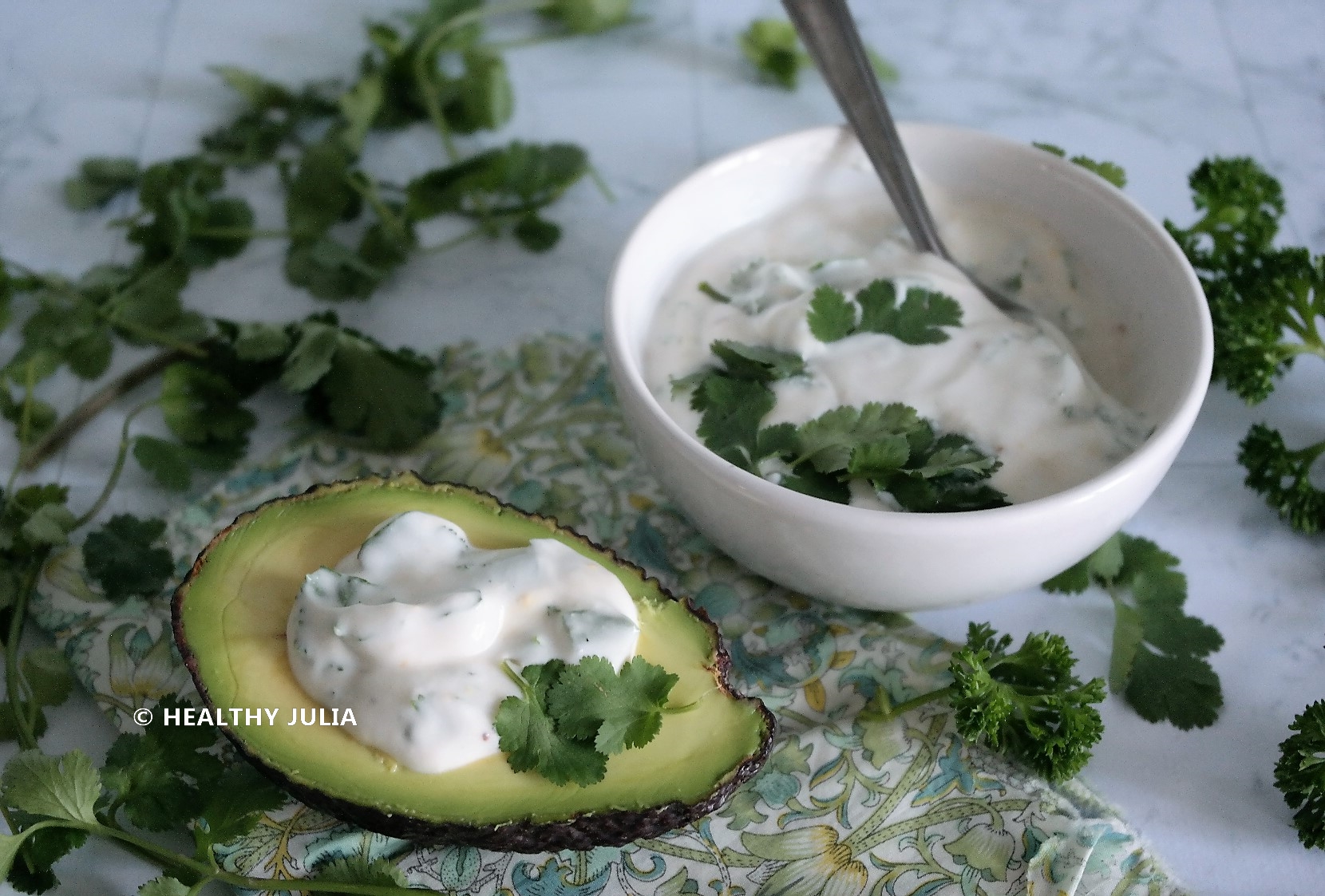 SAUCE YAOURT AUX FINES HERBES #VEGAN