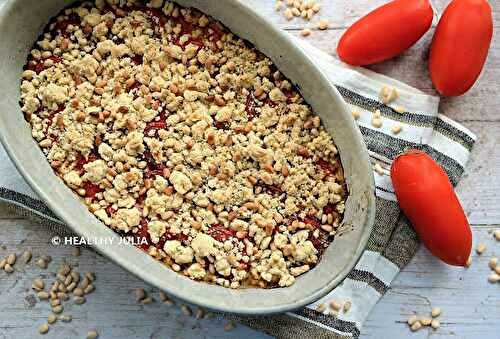 CRUMBLE AUX TOMATES #VEGAN