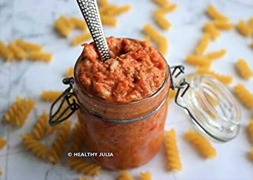 PESTO ROSSO (RECETTE ALLÉGÉE) #VEGAN